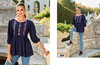 Melody Vol 3 By Lily And Lali Premium Short Embroidery Ladies Top Wholesale Shop In Surat
